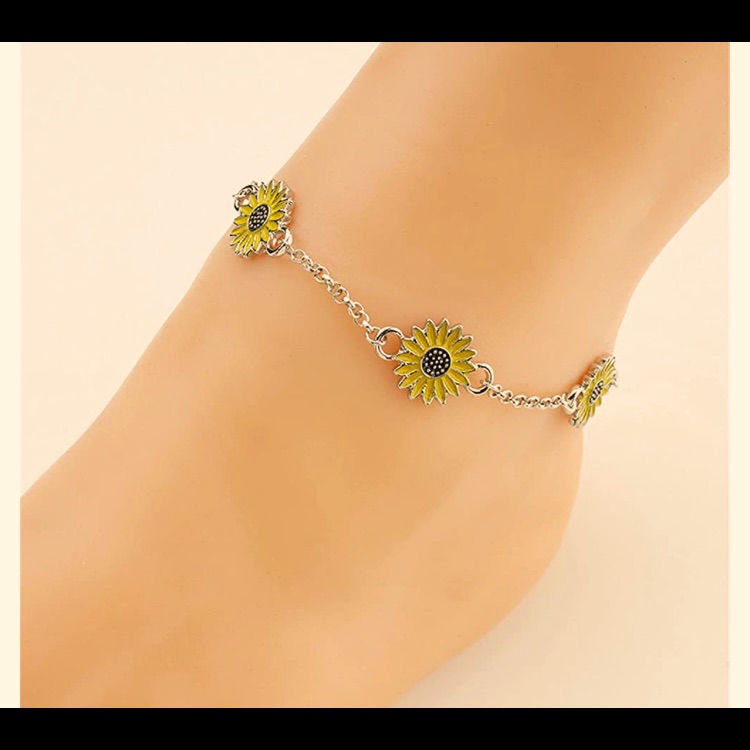 Sunflower Anklet